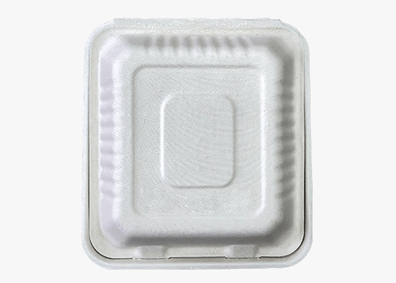 泰國(guó)工廠(chǎng)大量現(xiàn)貨供應(yīng)：紙漿模塑餐具; 9寸鎖盒 型號(hào)2